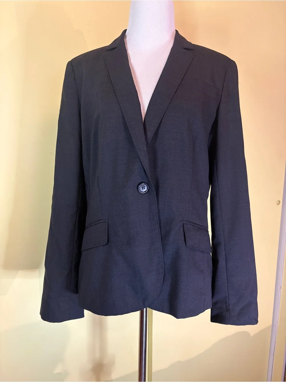 J Crew Single Button Light Wool Blazer